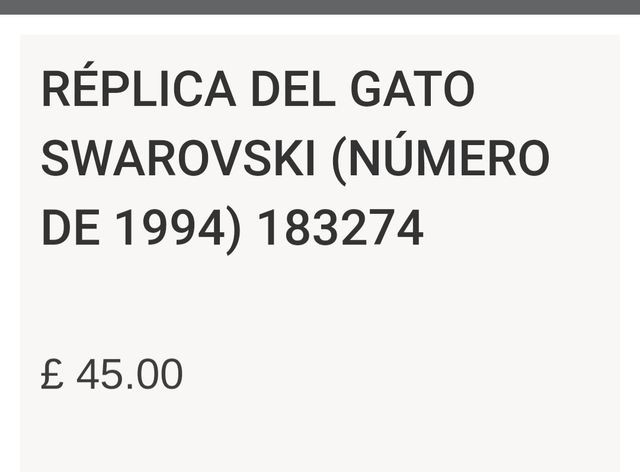 FIGURA ORIGINAL SWAROVSKI