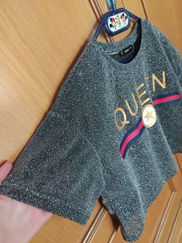 Camiseta manga corta Queen brillante