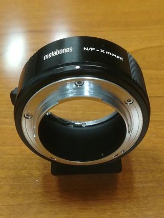 Adaptador objetivos Nikon F en cámaras Fujifilm X