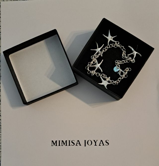 Hermosa Pulsera Plata 925 nueva Estrellas Playera