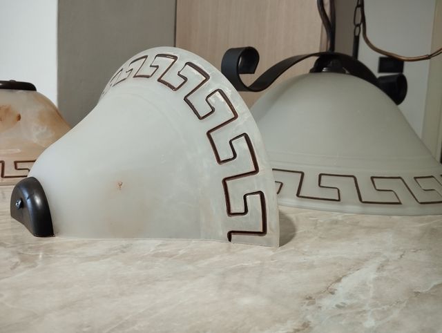 Lampadario e applique a parete giorno cucina camer