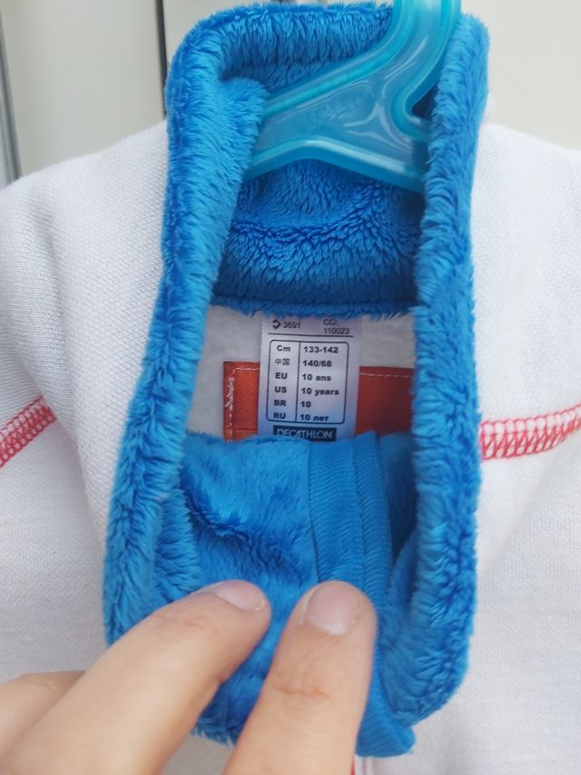 Forro polar Wed'ze talla 10 años