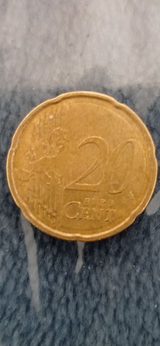 A45 - Error , 20 Céntimos España 2016 .