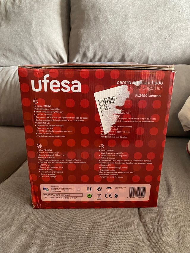 Centro de Planchado NUEVO UFESA PL2450 compact