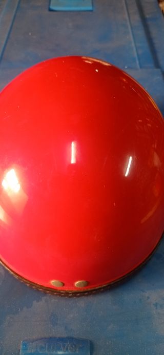 Casco moto clásica ,con etiquetas .
