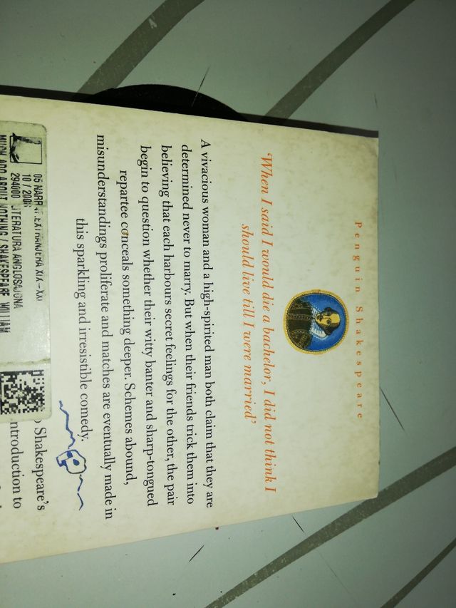 LIBRO MUCH ADO ABOUT NOTHING