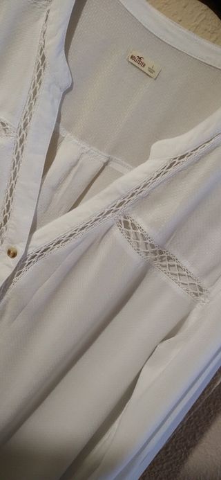 Camisa blanca Hollister