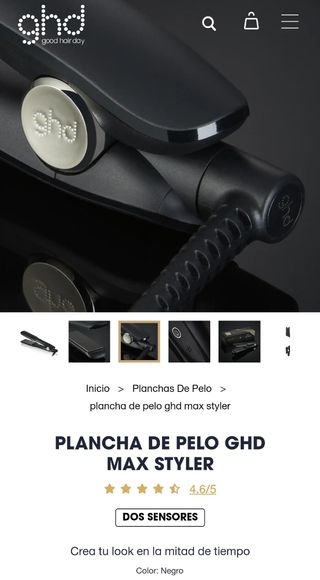 piastra per capelli ghd max