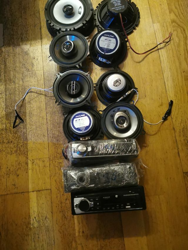 altavoces 45,radios bt desde 25