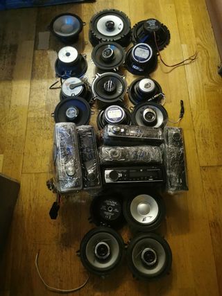 altavoces 45,radios bt desde 25