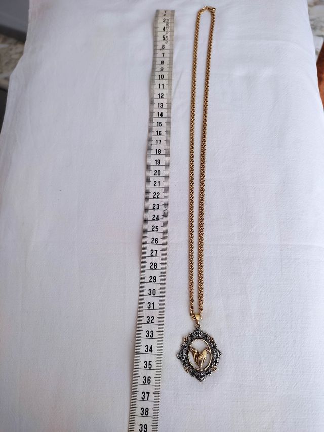 Collar vintage manos enlazadas + Regalo pendientes