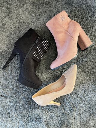 BOTITAS ROSA DE TERCIOPELO