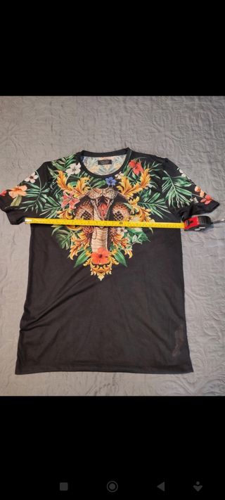 Zara camiseta cobra flora talla M serpiente 