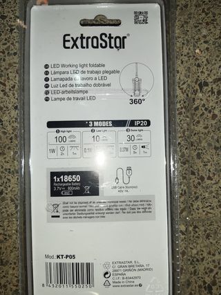 linterna de batería