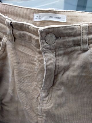 pantalón pana beige