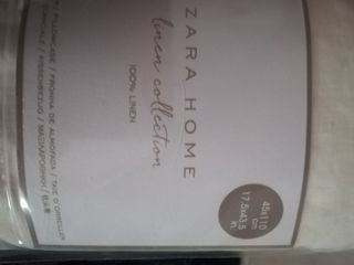 funda de almohada de lino Zara Home
