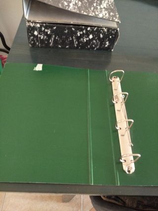 1 Archivador cartoné, verde, 34x26x6cm