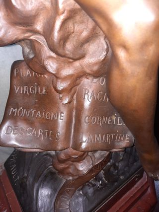 Figura bronce "La Pensée"de E. Picault.