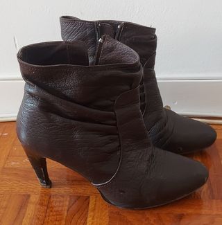 Botines de piel Mango