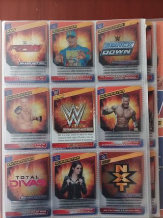 WWE Action Cards 2015 Panini completa.