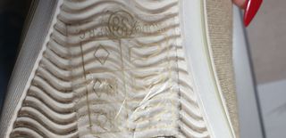 Ballerine scarpe con piccola zeppa beige n.38