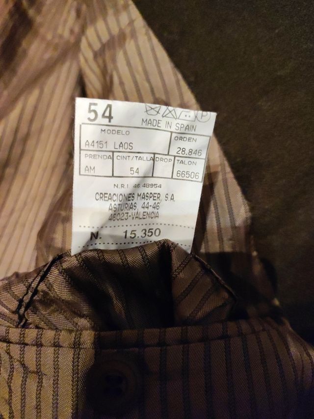 chaqueta caballero color marrón