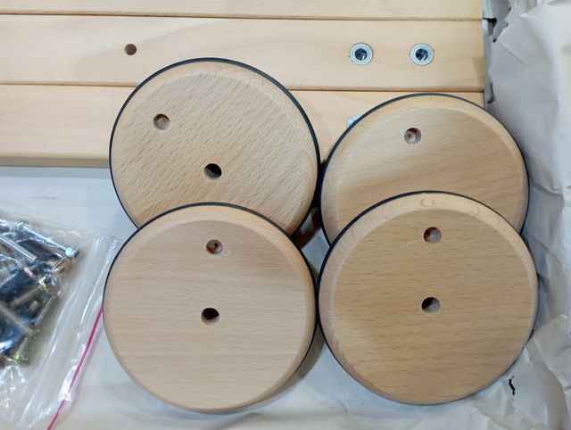 Pies capazo 80 madera/metal color natural