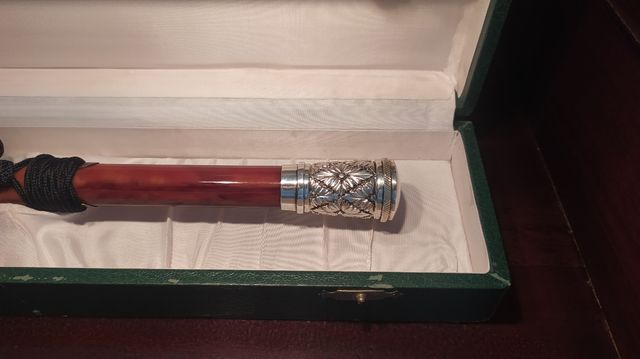 Bastón de Mando Militar "CORONEL" de PLATA maciza!