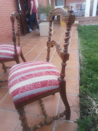 Sillas antiguas, anticuario . ESCUCHO OFERTAS
