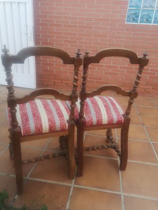 Sillas antiguas, anticuario . ESCUCHO OFERTAS