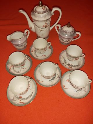 Juego café porcelana fina de Japón