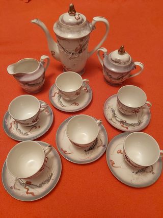 Juego café porcelana fina de Japón