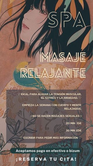 🦋 MASAJE RELAJANTE 🦋