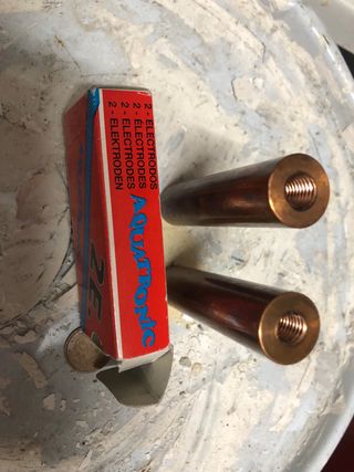 Electrodos equipo electrólisis