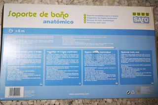 Silla de baño para bebé anatómico, reclinable.