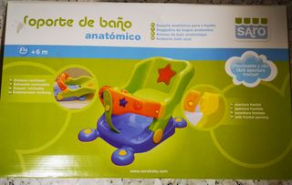 Silla de baño para bebé anatómico, reclinable.