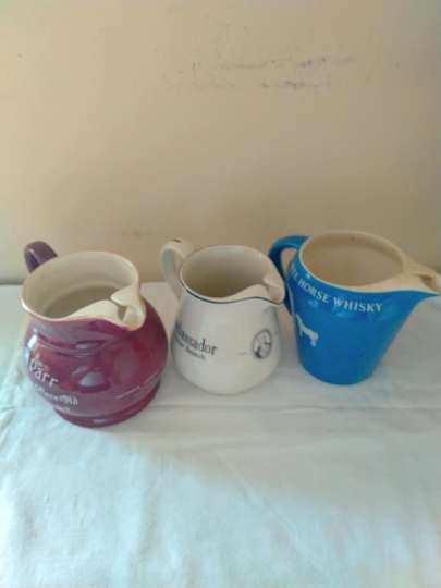  White Horse, Old Parr and Ambassador Pitcher