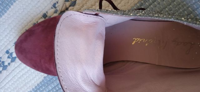 Botines ante y glitter N°39