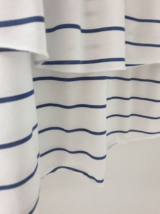 Top de Tirantes Rayas Marineras con Volantes