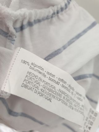 Top de Tirantes Rayas Marineras con Volantes