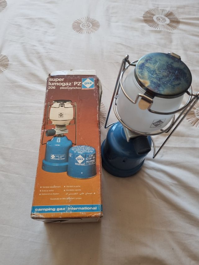 lámpara de gas camping gaz