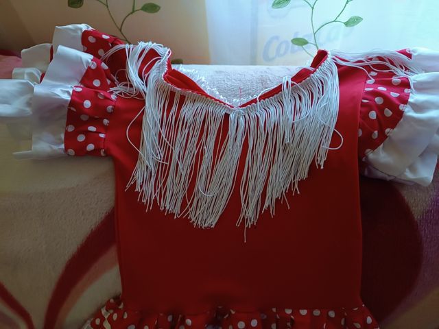 vestido sevillana 5-6 años.