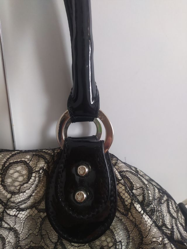 Borsa in pizzo Maddalena Marconi nera e panna