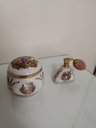 Atomizador y joyero RAFOR antiguo