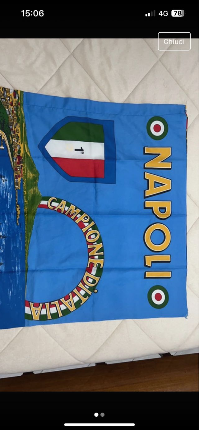 Bandiera Napoli 1' scudetto