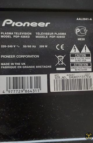 TV PLASMA PIONEER 43" + AMPLIFICADOR