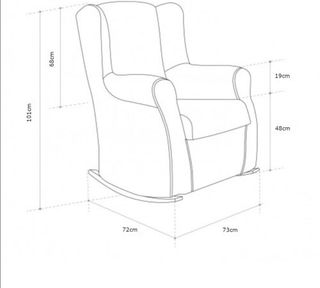 BUTACA VERDE AGUA MERCEDORA BALANCÍN SALÓN