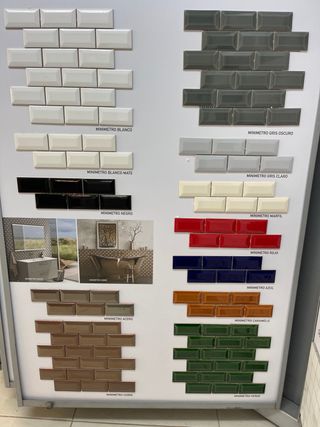 Azulejos tipo metro mini para baño y cocina