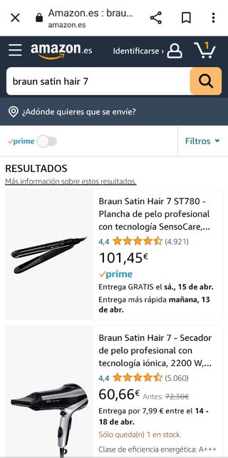 plancha del pelo braun nueva
