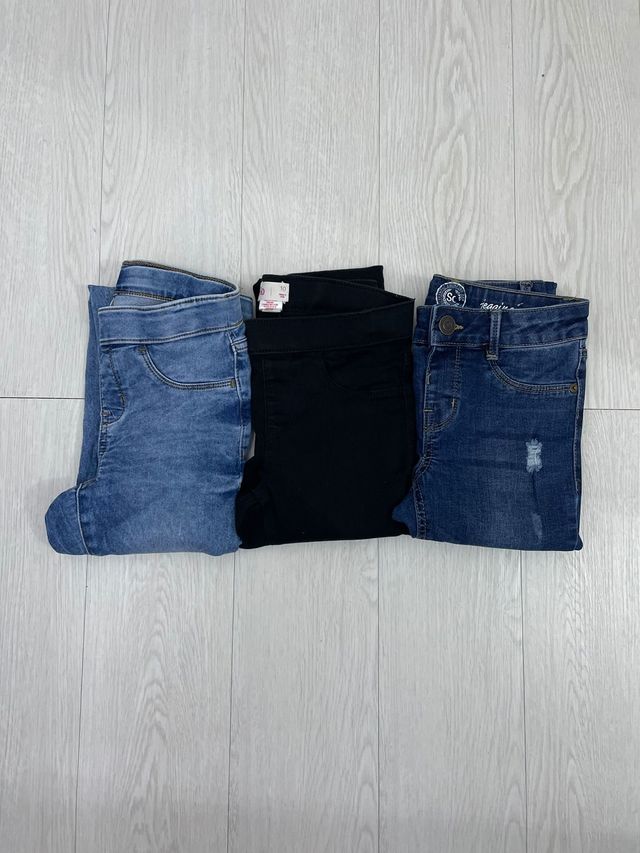 Pack de 3 vaqueros Skinny para niña.